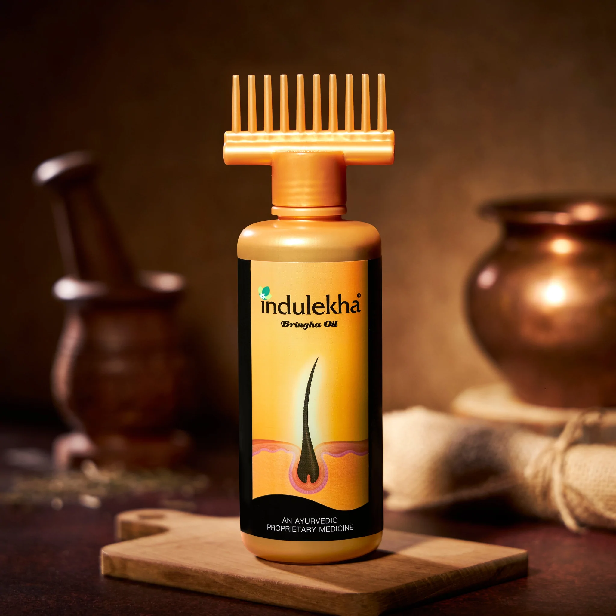 Buy Indulekha Bringha Ayurvedic Hair Oil 100 ml Hair Fall Control and Hair  Growth with Bringharaj Oil  Comb Applicator Bottle for Men  Women Online  at Low Prices in India  Amazonin