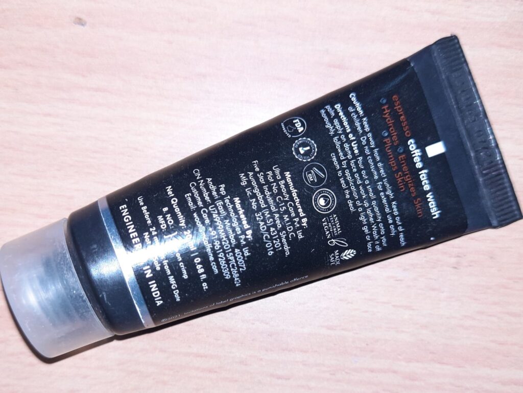 Mcaffeine Coffee Face Wash Review