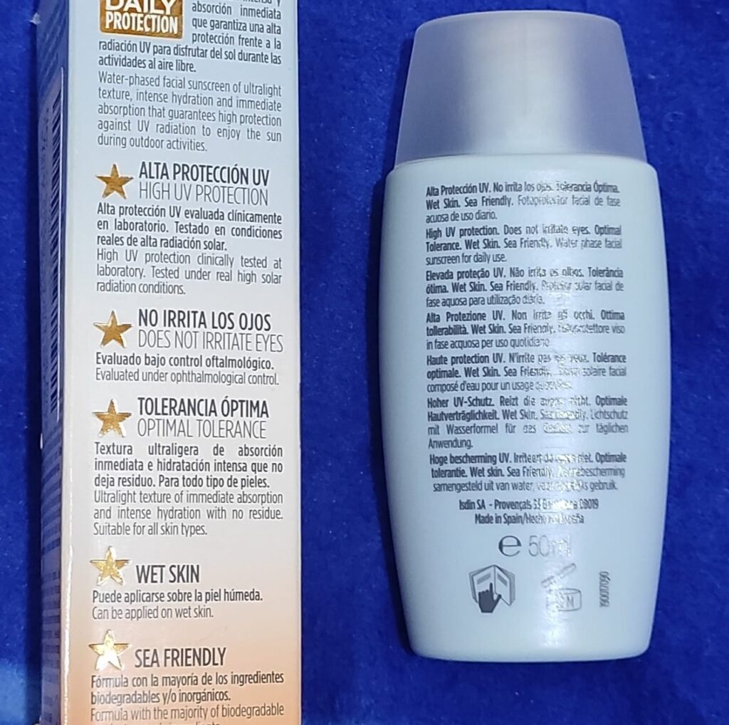  Fotoprotector ISDIN Fusion Water SPF 50 Review