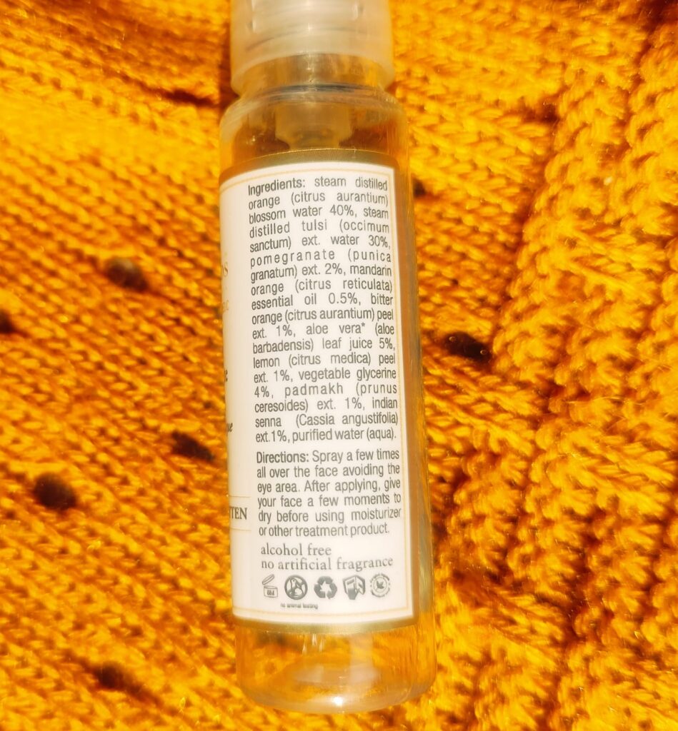 just herbs pomegranate toner review