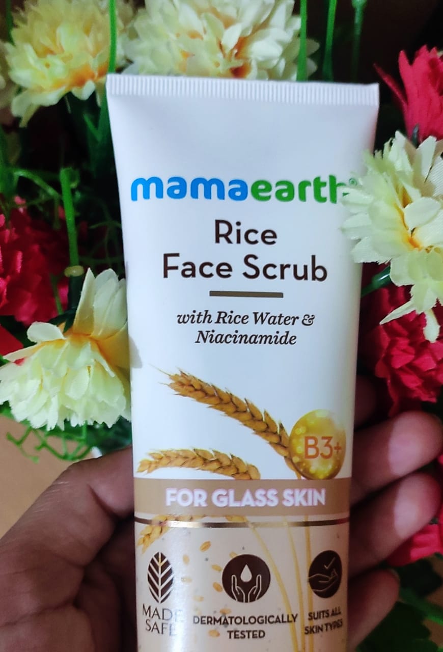 Mamaearth Rice Face Scrub Review - RJ PRO REVIEWS